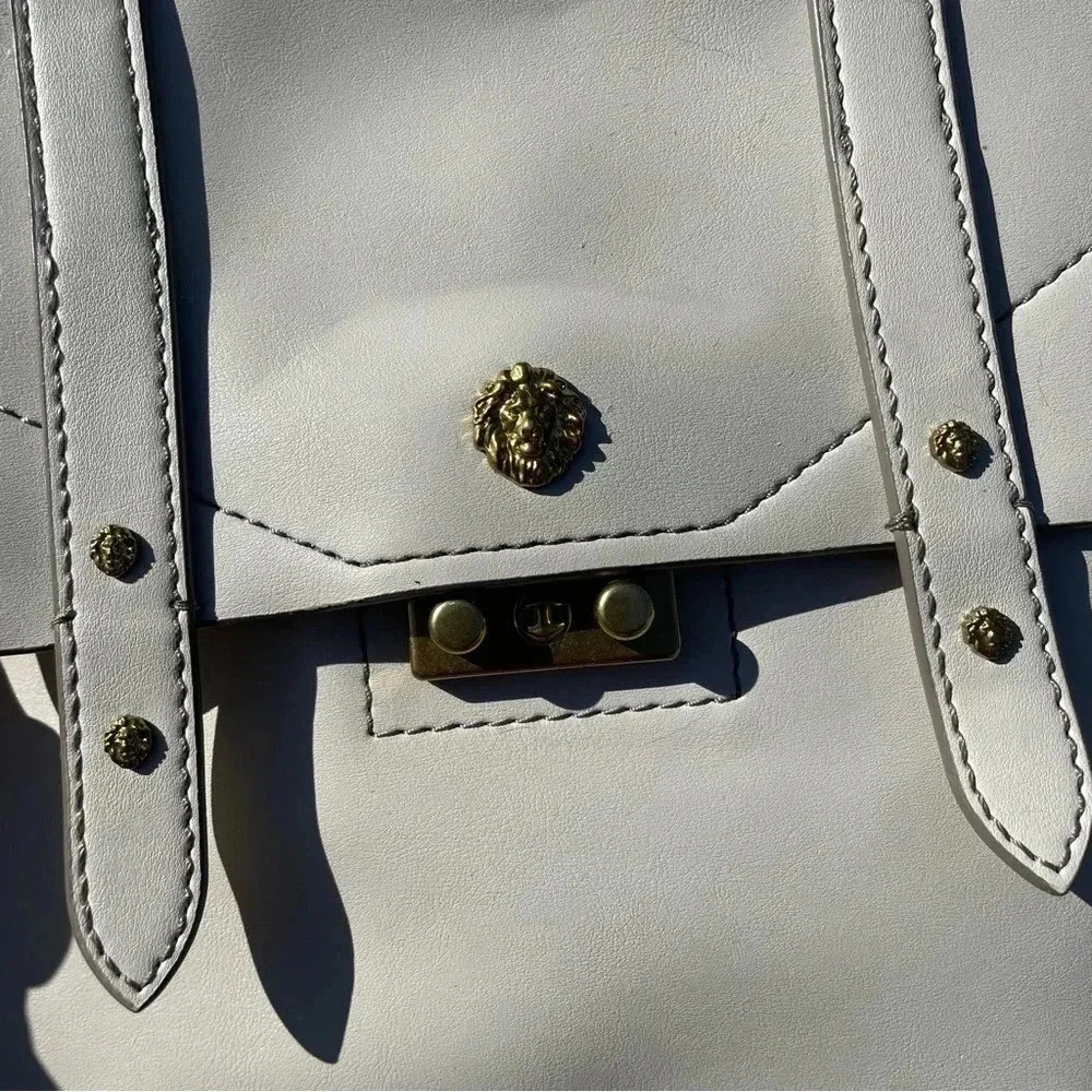 EUC Anne Klein Off-White Ava Faux Leather Backpack Bag - Picture 17 of 17